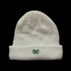 2/$15 | hats | white frog beanie